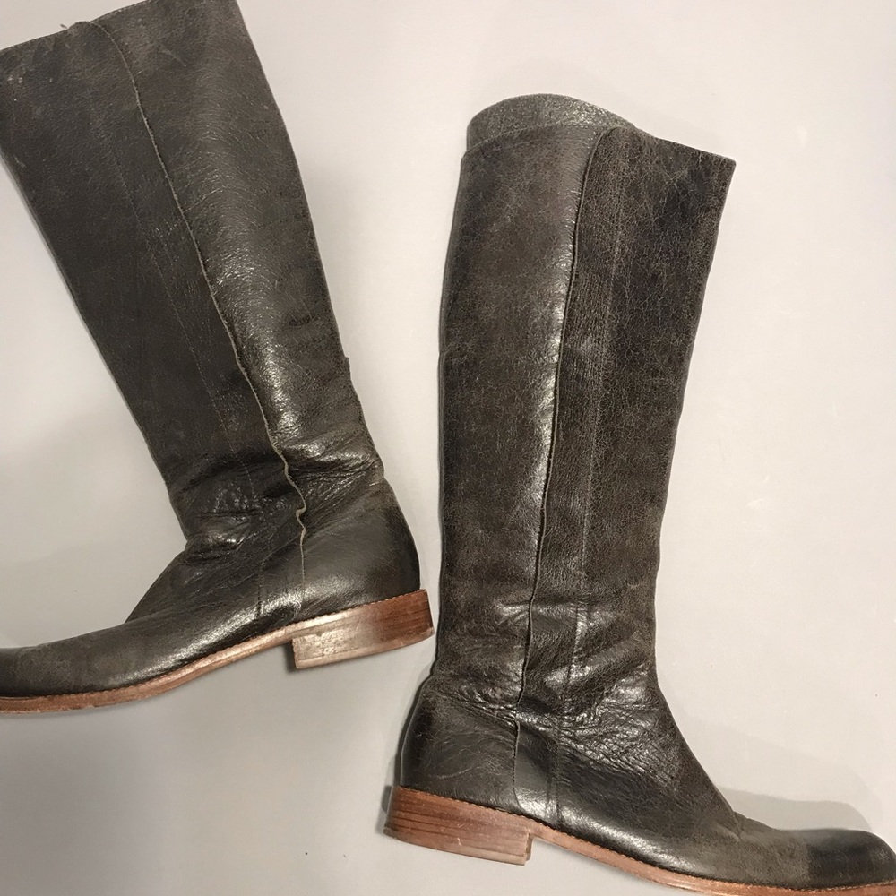 GEE WAWA tall ANTHROPOLOGIE chocolate brown boots